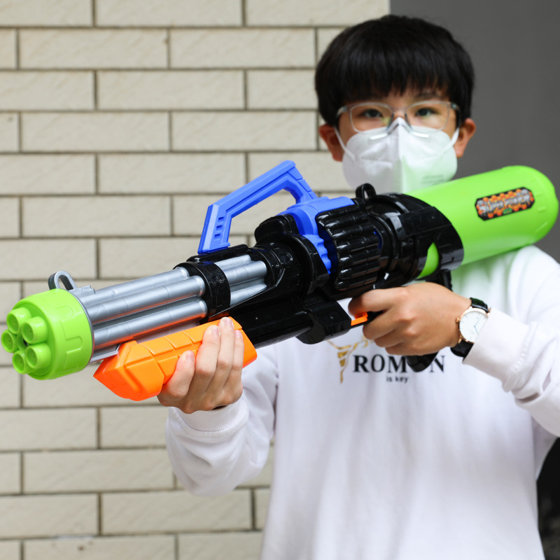 Large Drop-Resistant Water Gun Toy High-Pressure Water Splashing Festival Children Water Pistol Pull New Summer Water Pistols Toy