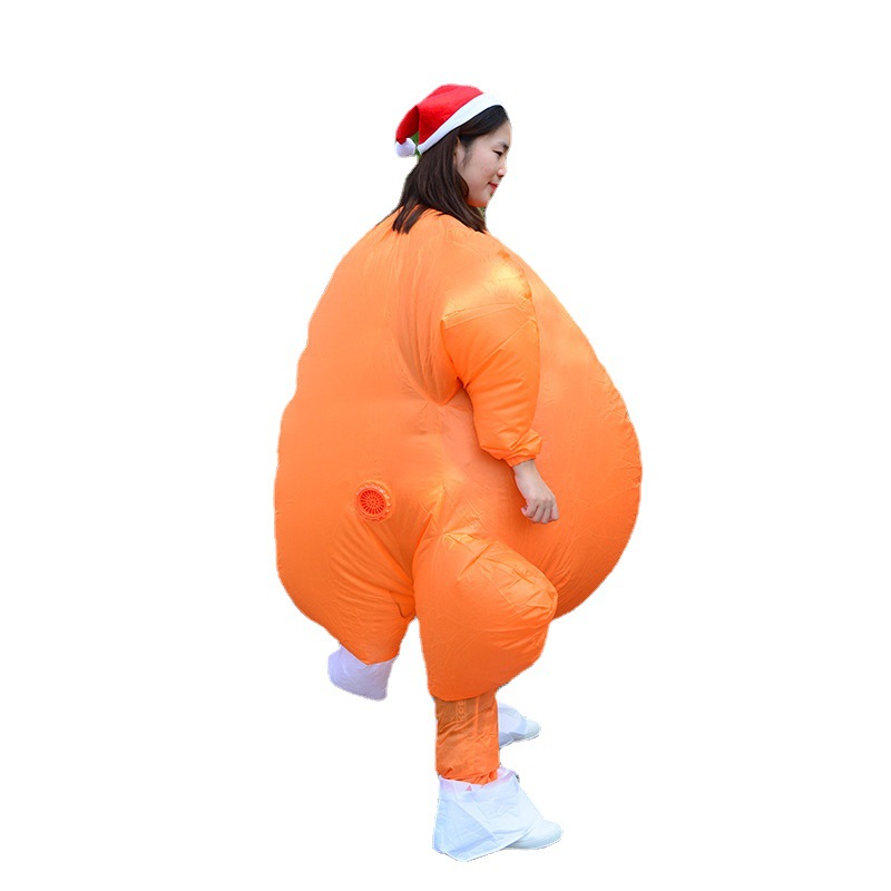 跨境热销亚马逊感恩节火鸡充气服搞怪cosplay卡通行走人偶服装