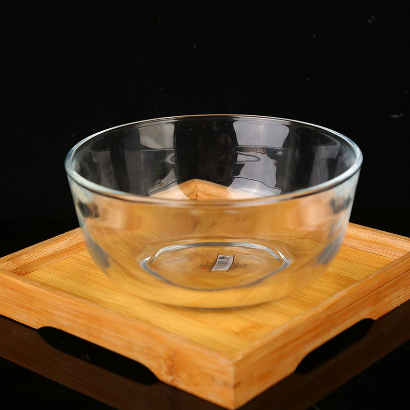 Wholesale Household Glass Bowl Tableware Suit Simple Glass Bowl Ins Internet Celebrity Tableware Size Bowl Fruit Salad Bowl