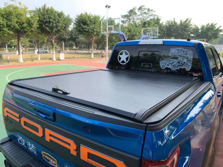 适用猛禽f150坦途ranger公羊后尾箱平盖手动卷帘盖后推拉平盖板