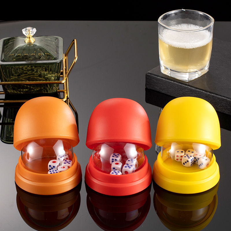 加厚骰盅筛盅甩带底座KTV酒吧大排档筛子可钉制LOGO