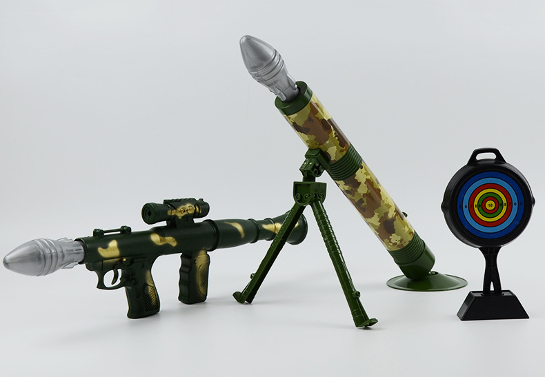 729-28 灯光射击火箭筒套装 儿童仿真装甲部队军事过家家玩具灯光