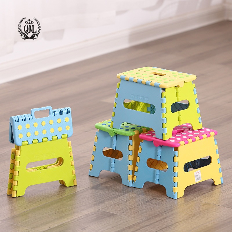 儿童折叠凳子卡通塑料便携式矮凳宝宝户外创意家用迷你小板凳