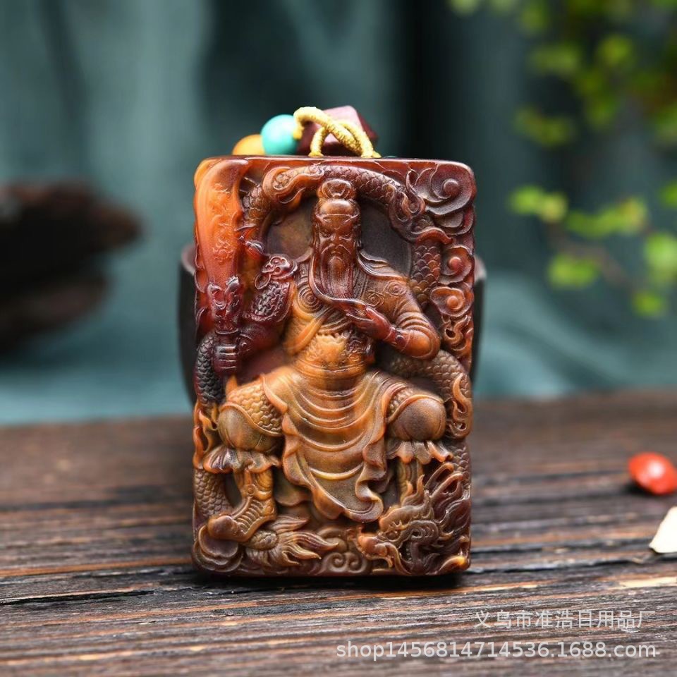 工厂批发 龙涎香灰琥珀光毛衣链吊坠琥珀蜜蜡地摊展会直播货源