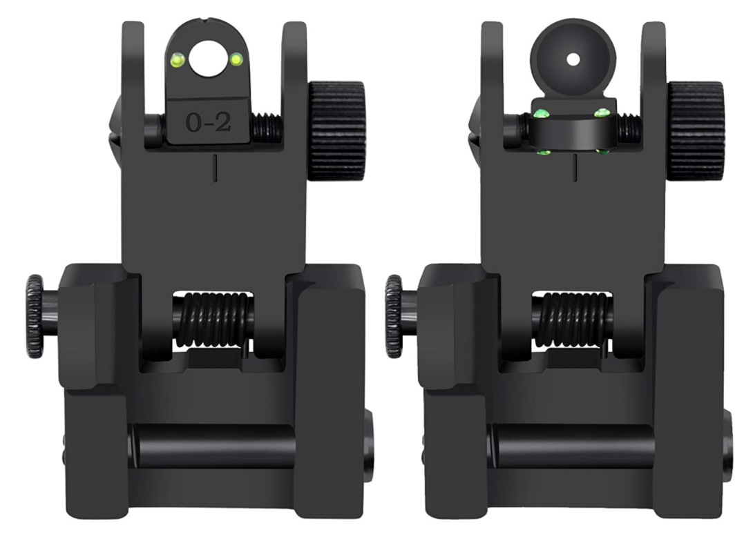 战术光纤直角瞄 iron sights fiber optics金属瞄 机械瞄