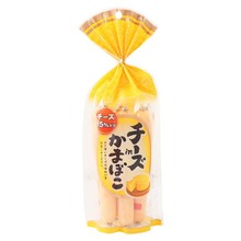 日本进口Jornguan15%切达奶酪芝士鳕鱼肠鱼糕鱼肉肠零食8根装256g