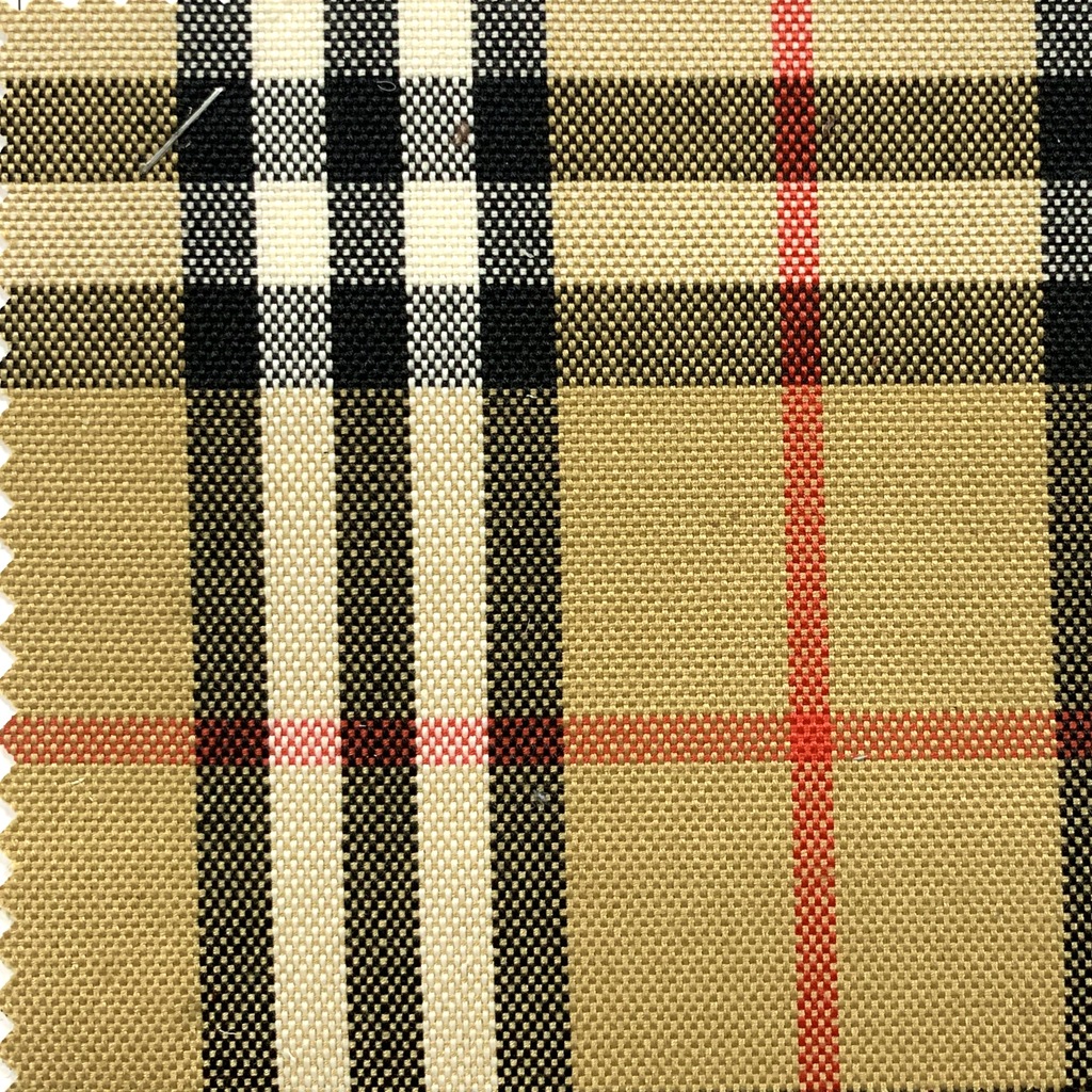 现货条纹格子复合布色织格子芬兰格厚实大格条箱包面料