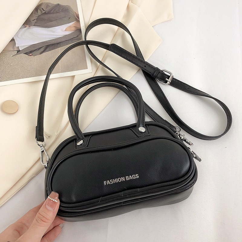 Simple Retro Textured Small Handbags Women's 2022 New Korean Style Versatile Double-Layer Shoulder Bag Crossbody Small Square Bag