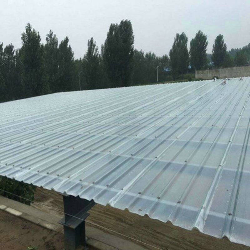 frp透明瓦房屋阳台顶面雨棚采光瓦树脂玻璃钢材质彩钢配套亮瓦片