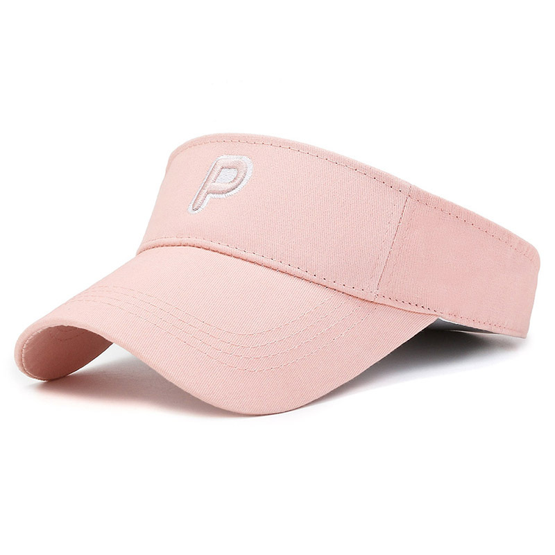 Visor Peaked Cap Women's Spring and Autumn Korean-Style Sun Protection Sun Hat Stairs Cloth Embroidered No Top Spring and Summer Baseball Cap Summer