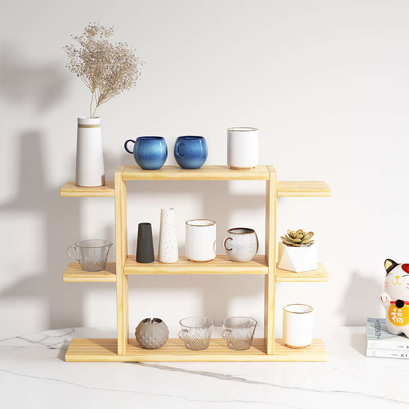 杯架实木放杯子架神器玻璃杯收纳北欧茶杯置物架架子柜咖啡杯陈列