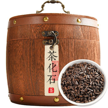 批发茶化石碎银子普洱茶熟茶糯香云南勐海百年古树木桶礼盒装750g