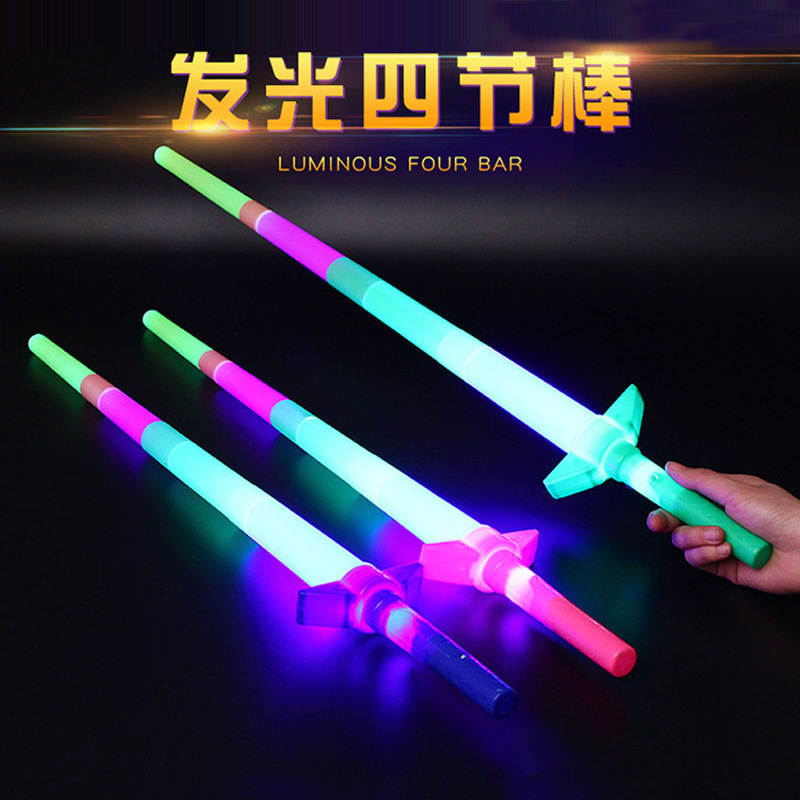 Retractable Light Stick Children's Luminous Toys Telescopic Glow Stick Light Stick Led Glow Stick Glow Stick Support Wholesale Flash