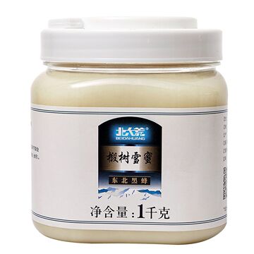 蜂蜜椴树雪蜜饶河东北黑蜂原蜜结晶白蜜瓶装灌装