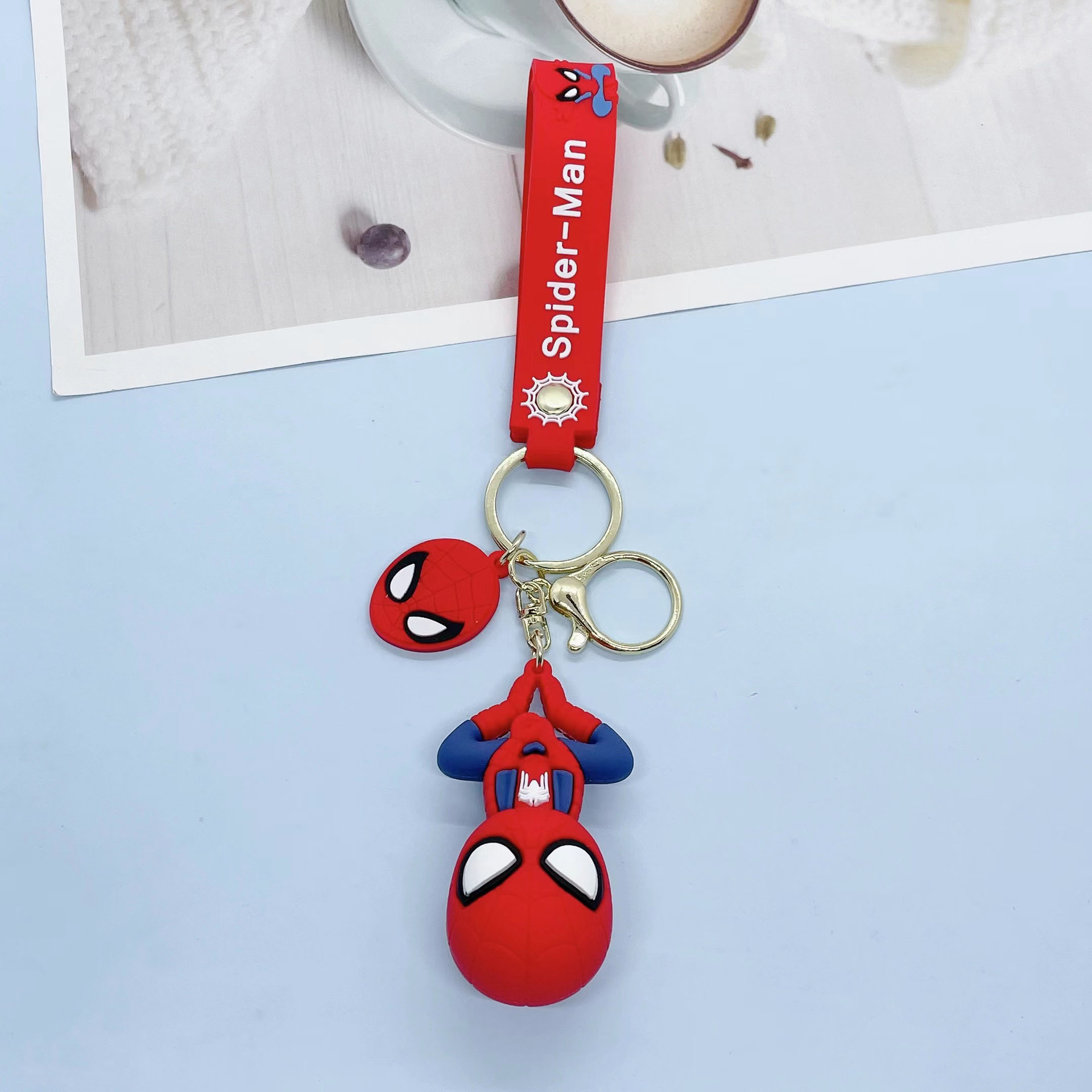 New Cross-Border Marvel Series Spider-Man Keychain Doll Pendant Creative Backpack Car Pendant Wholesale