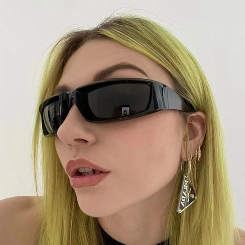 Cross-Border Y2g Future Technology Sunglasses Cool Punk Style Party Glasses Men's and Women's Trendy Concave Sunglasses