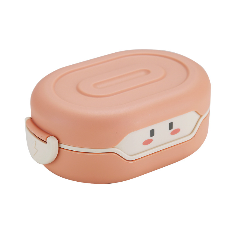 Factory Wholesale Creative Cute Fresh Lunch Box Student Lunch Lunch Box Portable Light Food High Temperature Resistant Lunch Box