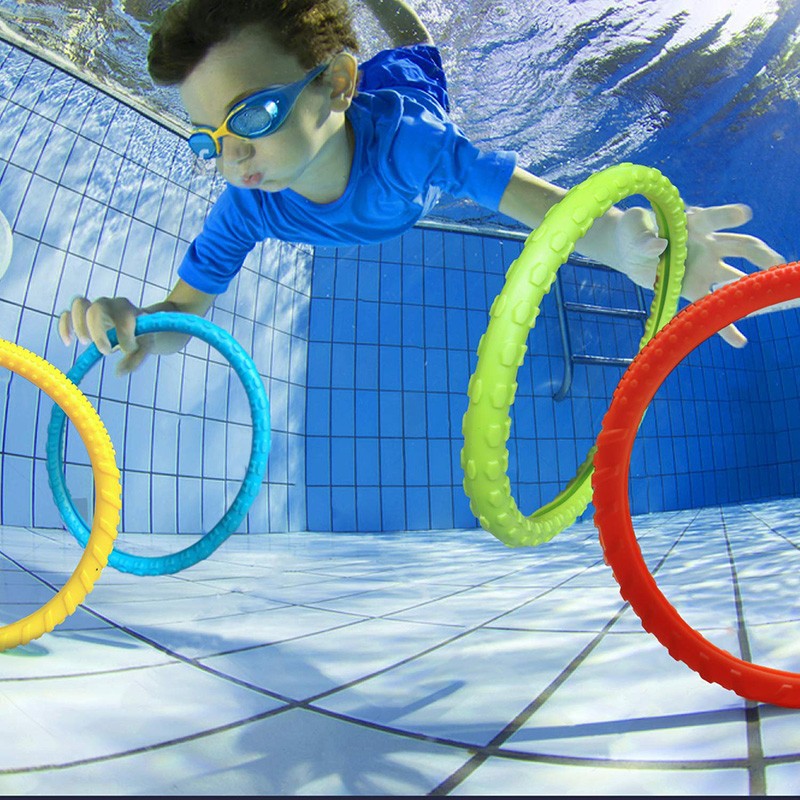 儿童潜水玩具 水育中心宝宝学游泳水下取物训练教具 潜水圆环