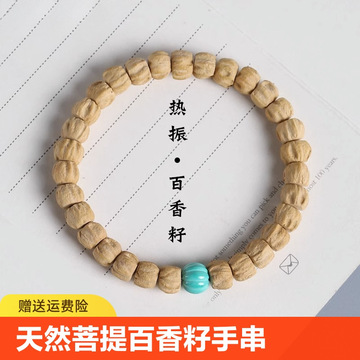 正宗2024新热振百香籽文玩手串 陨石坑雕刻直切高密藏式手链男女