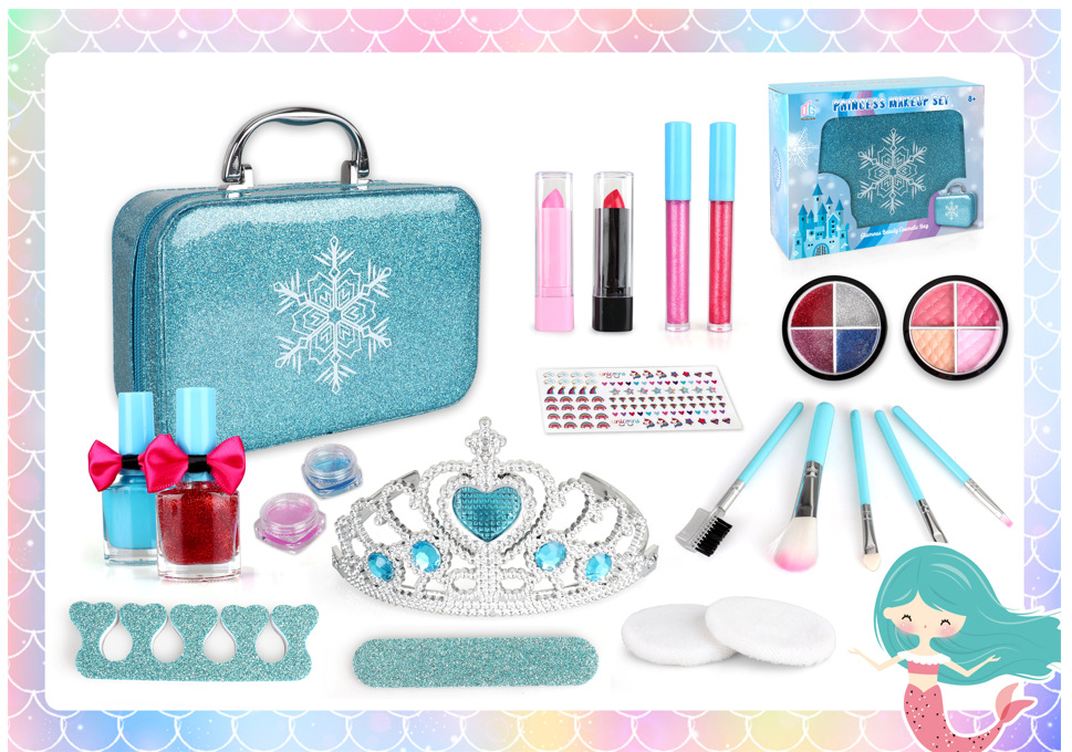 Amazon New Children's DIY Makeup Toys Cosmetics Manicure Fashion Handbag Girls' Toy Set