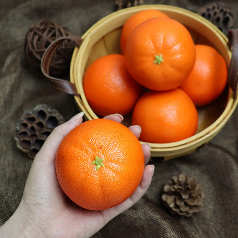 仿真水果假橘子三头砂糖橘假橙子模型家居装饰配件拍摄道具模型
