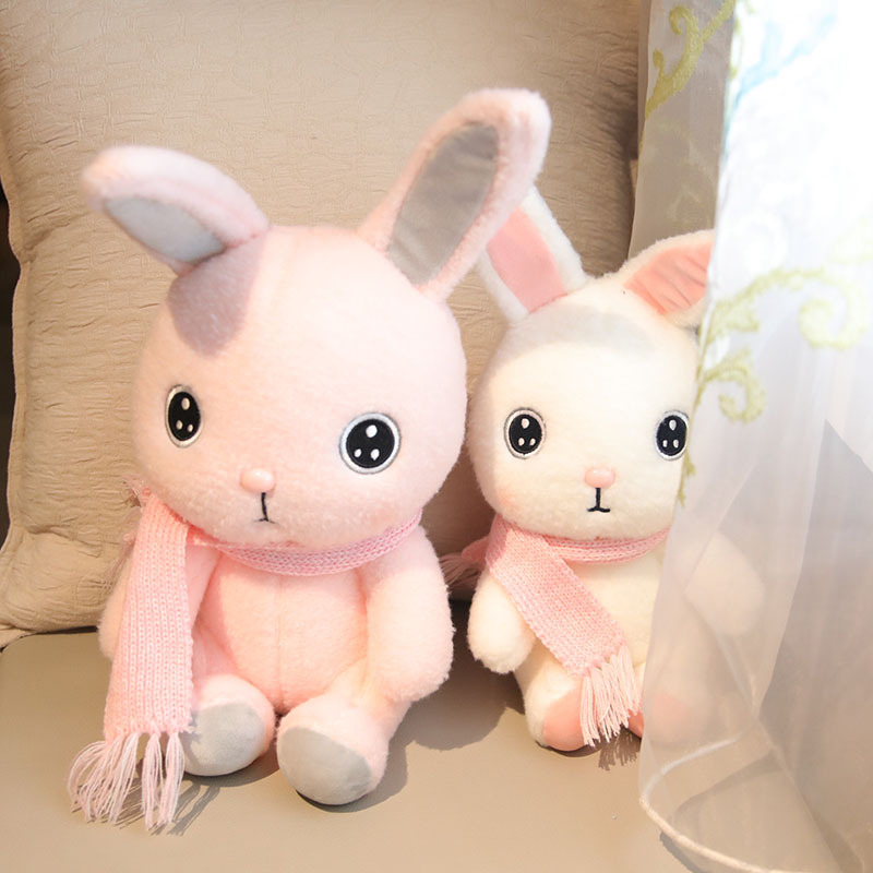粉色小兔子毛绒玩具可爱玩偶公仔小号布娃娃少女生兔兔玩偶毛绒绒