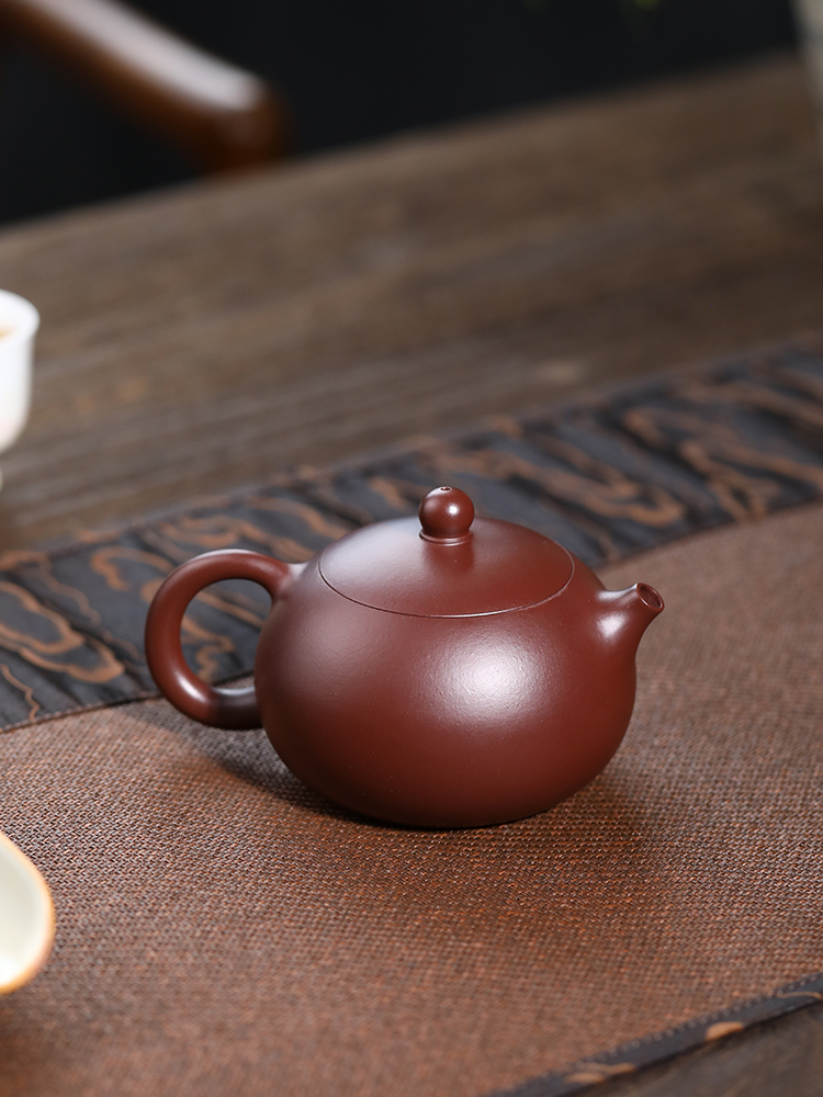 maf9宜兴纯全手工紫砂壶紫朱泥球孔大红袍西施壶家用功夫泡茶单壶