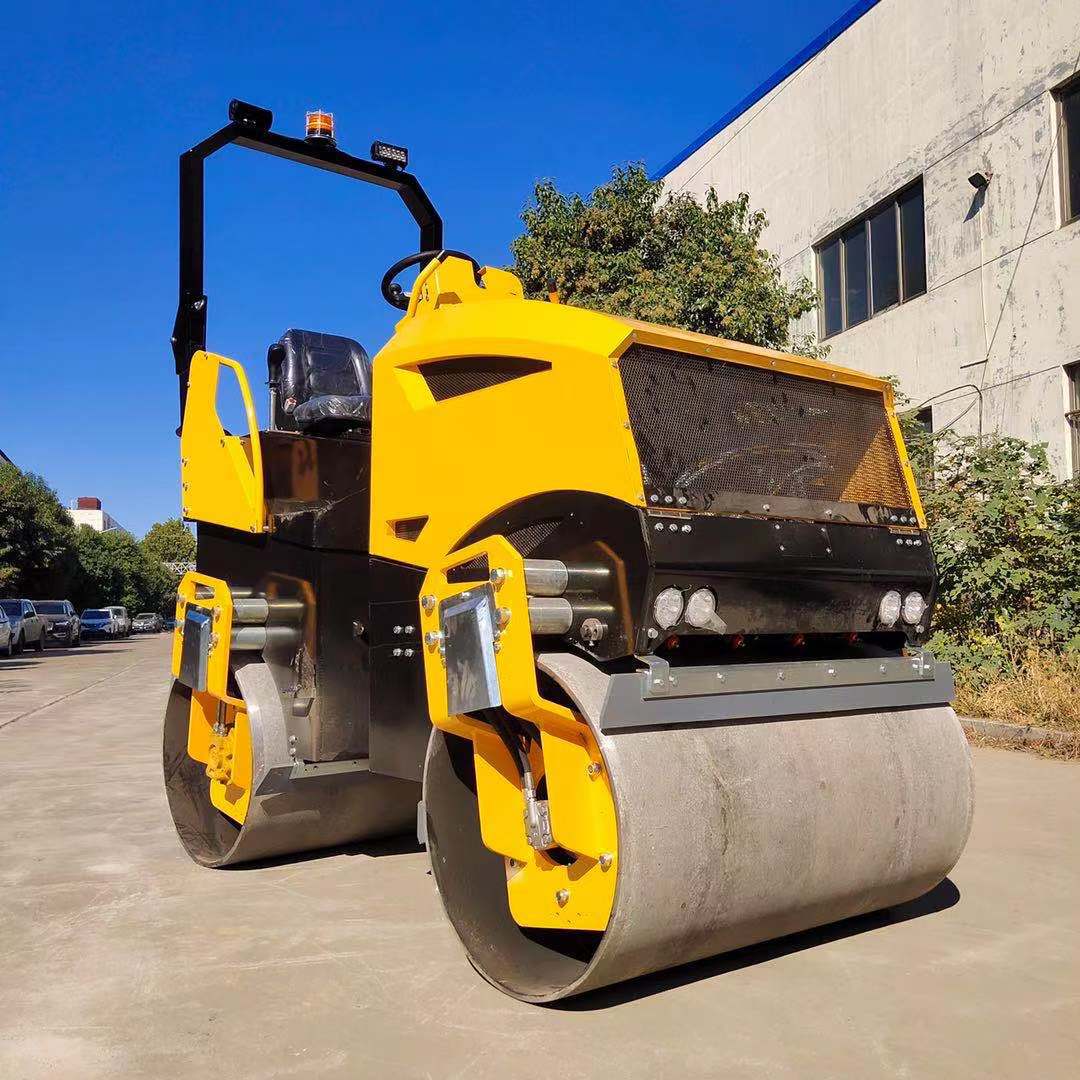 全液压双辊轮振动碾压路机2.5吨2吨3吨4吨道路厂房回填土小轧路机