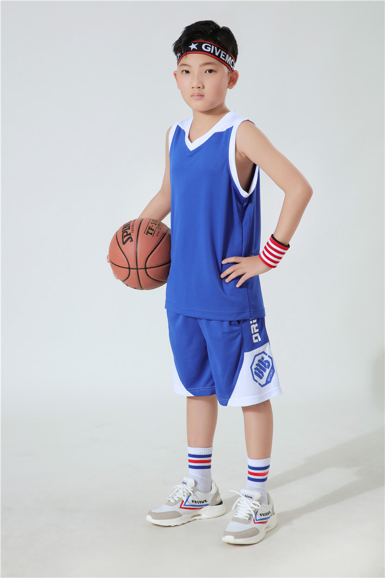 儿童篮球服童装无袖训练服背心中大童球衣印字印制学生运动服套装