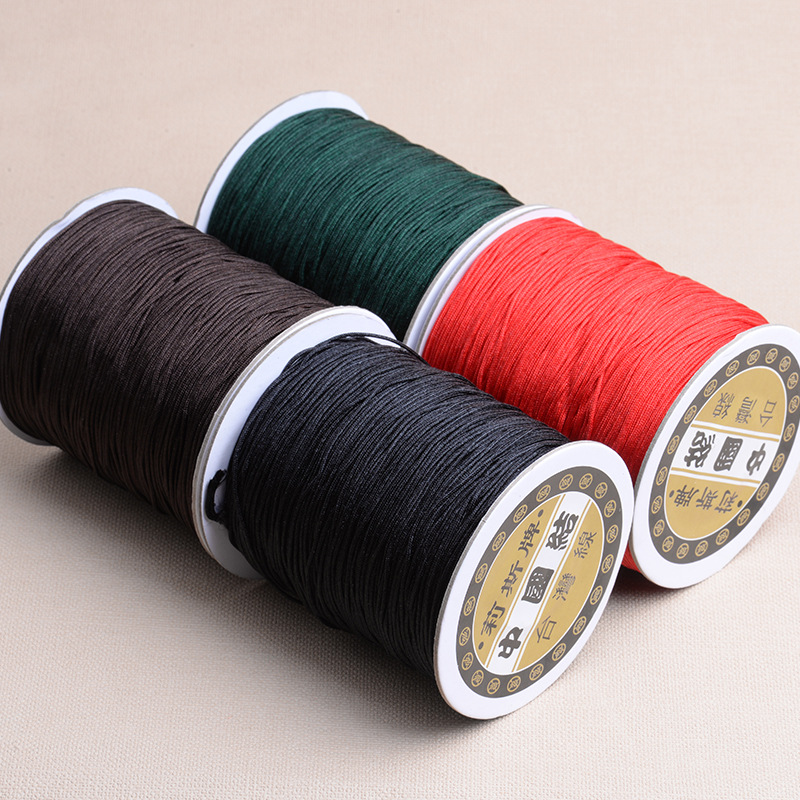 莉斯牌台湾线a号玉线1.0编织手链戒指项链无弹力佛珠串珠线材批发