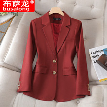 2023新款布萨龙busalong女长袖职业小西服正式装女外套工作服8316