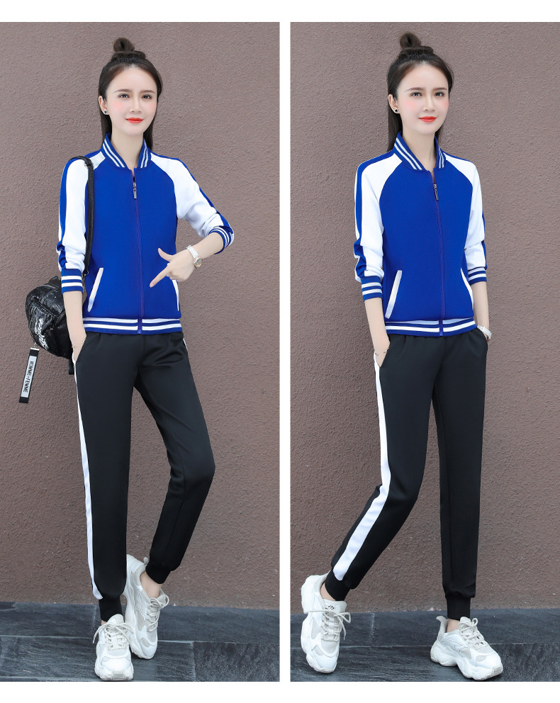 春秋装女幼儿园老师工作服秋季教师园服幼师早教休闲运动套装大码