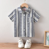 Cross border Children's clothing new pattern Boy Short sleeved shirt children summer shirt Solid Short sleeved jacket Boy printing shirt Cross border Children's clothing new pattern Boy Short sleeved shirt children summer shirt Solid Short sleeved jacket Boy printing shirt