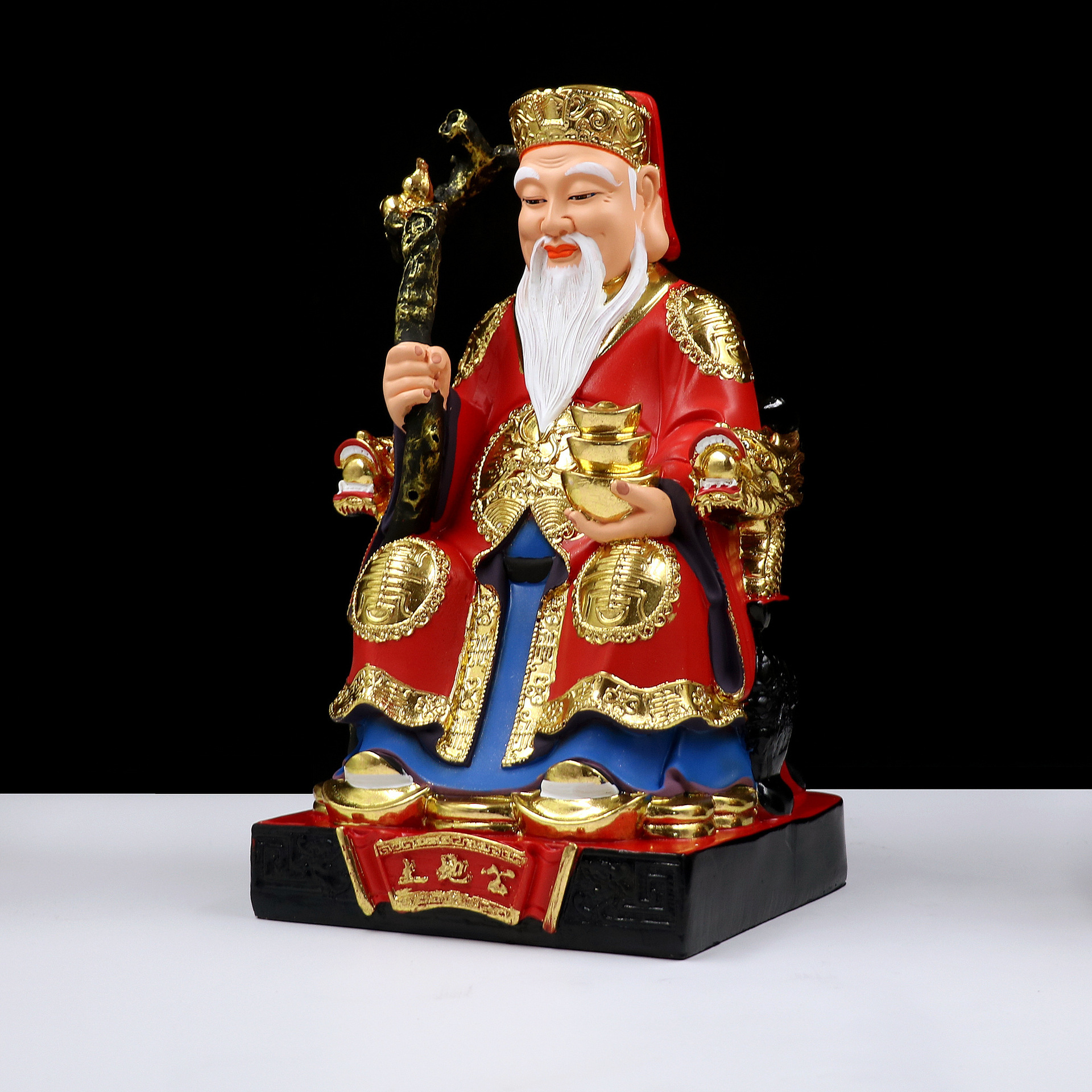 土地公神像土地公土地婆佛像 土地爷土地奶 招财家用供奉摆件