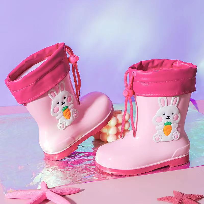 Supply Children's Rain Boots New Fashion Princess Rain Boots Girls Primary and Secondary School