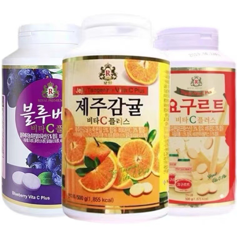 韩国济州岛维c片维生素c柑橘咀嚼片vc综合维他命儿童成人孕妇含片