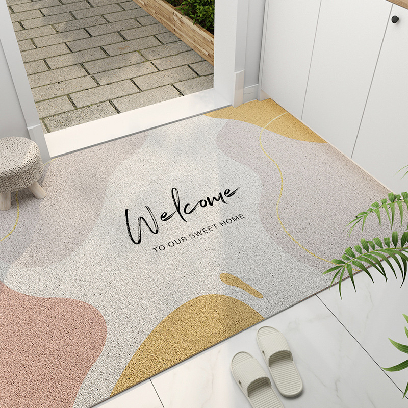 Nordic Instagram Style Entry Door Pvc Loop Floor Mat Entrance Home Use Door Mat Door Mat Non-Slip Carpet Cutting Mat