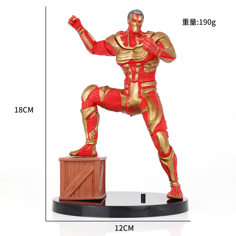 进击的巨人动漫手办 铠之巨人手办摆件兵长艾伦摆件 进巨桌面摆件