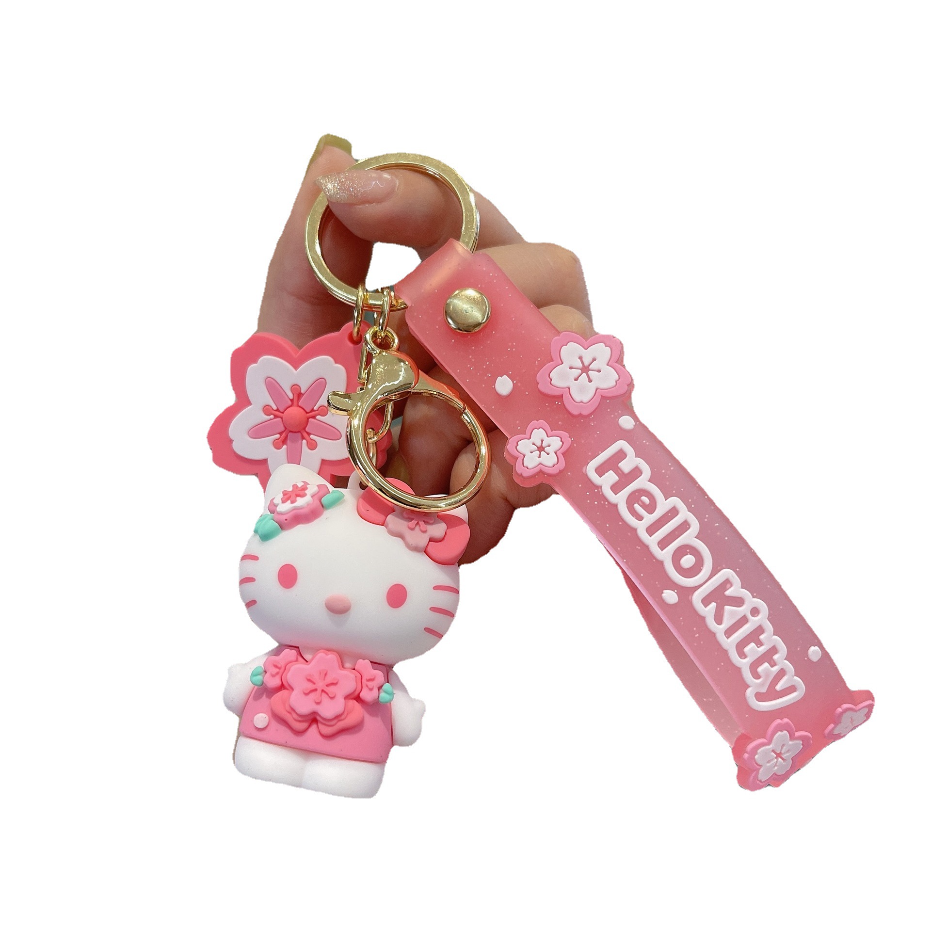 Cartoon Sanrio Cute Cinnamon Dog Doll Key Chain Couple Automobile Hanging Ornament Schoolbag Pendant Keychain Wholesale
