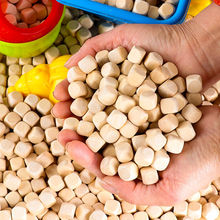 游乐场幼儿园儿童室内沙池小木粒荷柏木颗粒沙子实木家用玩具沙滩
