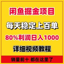 运营咸鱼小项目资料教程副业创业课程闲鱼实操虚拟赚钱掘金