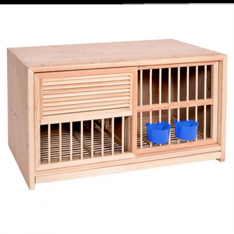 鸽子配对笼巢箱制信鸽赛鸽巢窝组合用品养殖笼繁殖鸽具大号默认