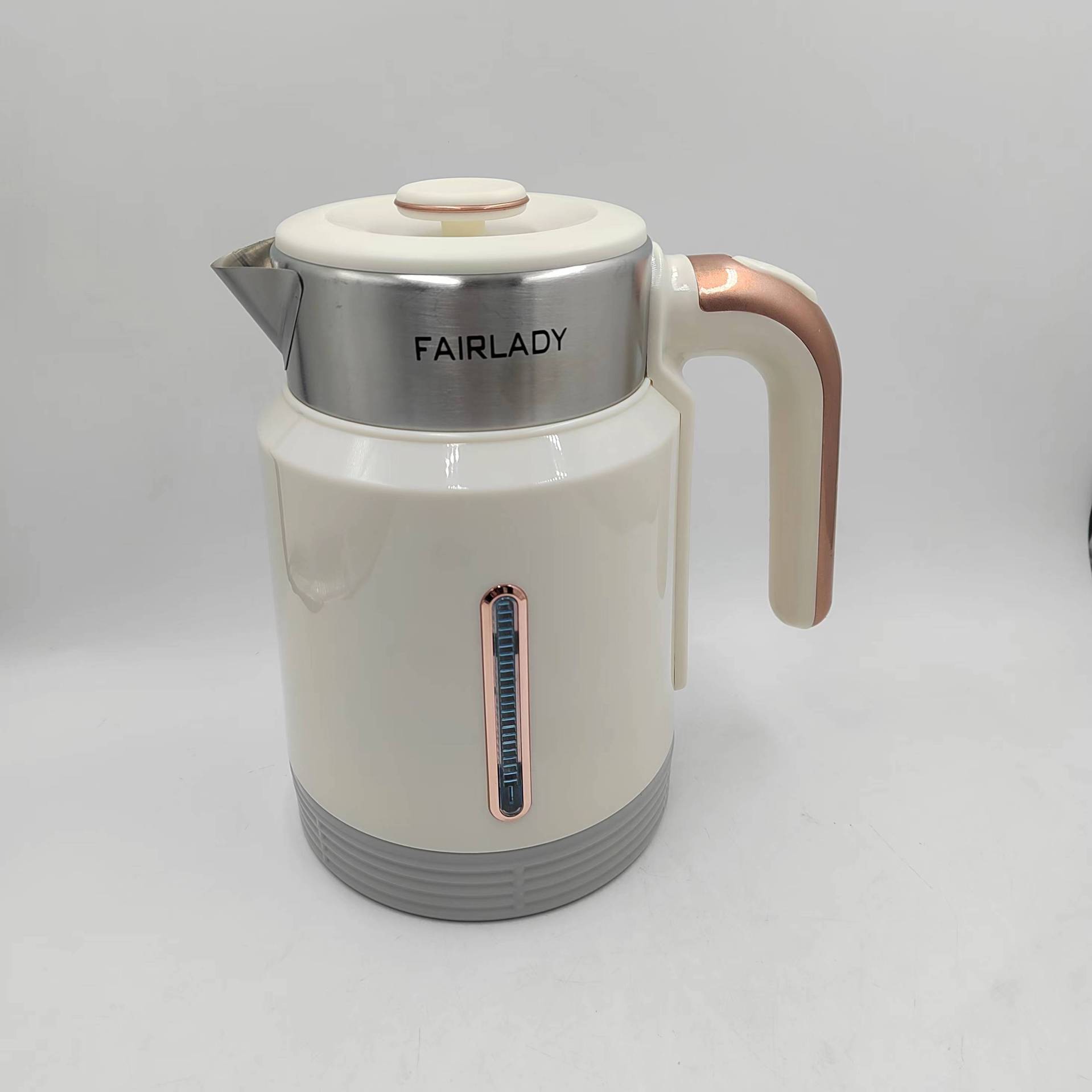 Fairlady Double-Layer Glue-Coated Electric Kettle Insulation Automatic Power-off Stainless Steel Kettle Domestic Hot Water Pot