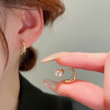 设计感气质珍珠耳环2023新款爆款高级感耳饰女小众耳钉轻奢耳坠