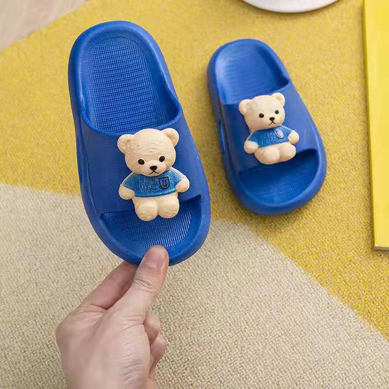 Children's Slippers Bear Summer Home Non-Slip Cute Boys and Girls Baby Slippers 2023 New Fashion Outdoor