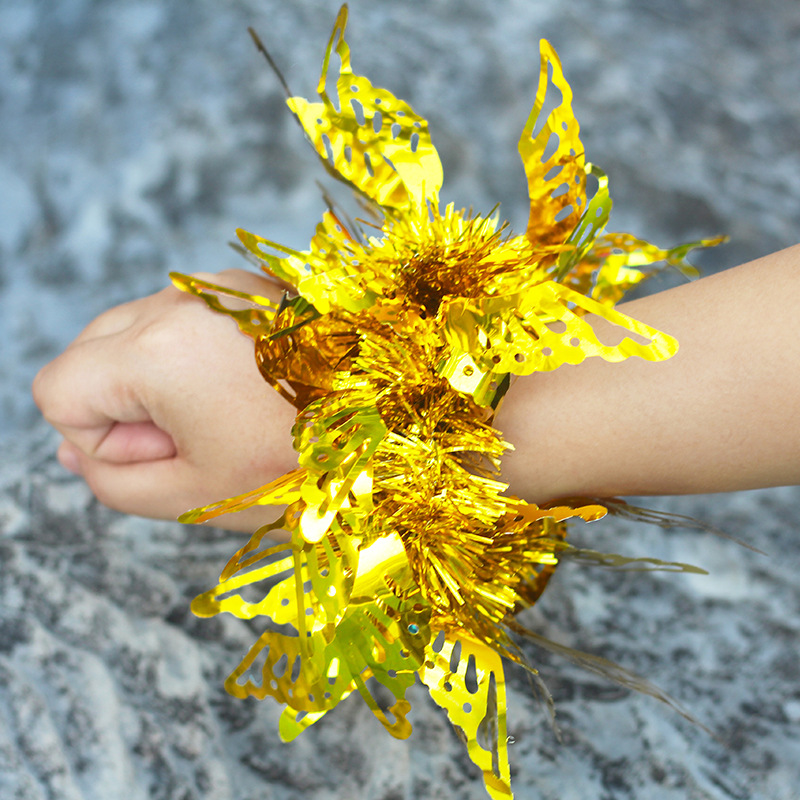 儿童跳舞手环演出头饰表演舞蹈道具手花六一幼儿园手腕花元旦晚会