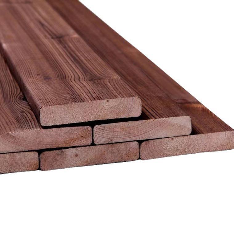 樟子松碳化木板材户外防腐木地板阳台外墙实木方桑拿板龙骨葡萄架