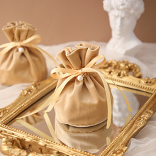 INS 结婚喜糖袋婚庆礼盒装创意绒布伴手礼品婚礼糖果袋子布袋包装