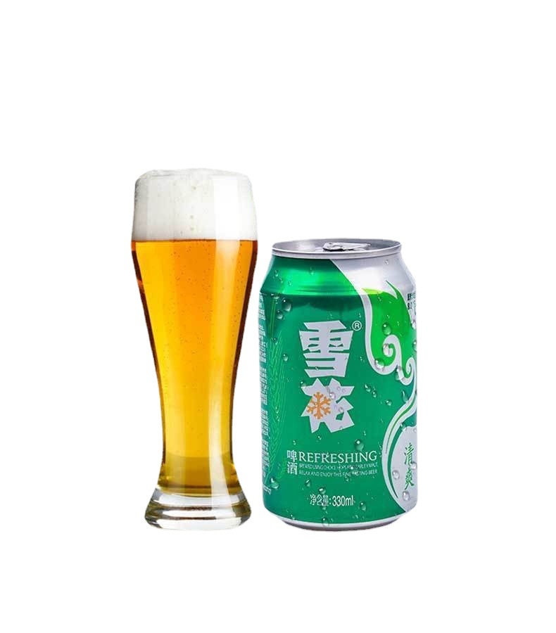 雪花啤酒清爽拉灌330ml*24听整箱听装啤酒