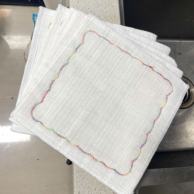 彩虹疏油抹布厨房专用洗碗易清洗多层棉纱洗碗布百洁布吸水布批发